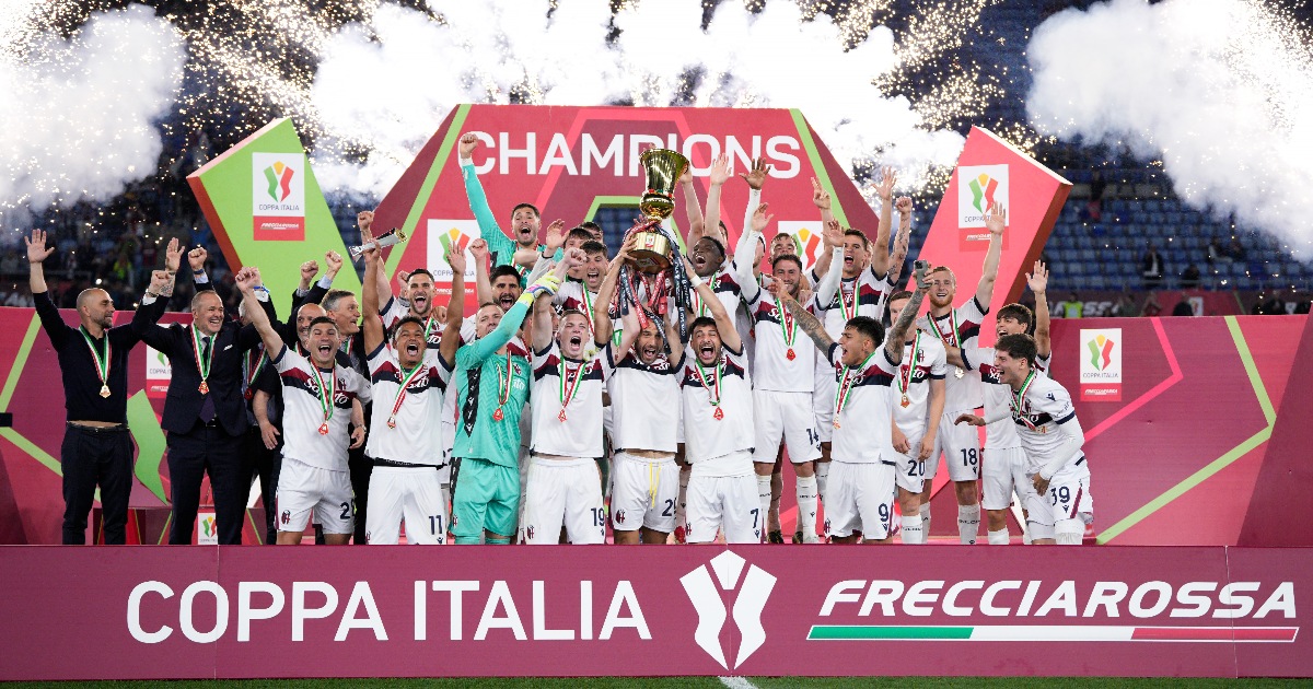 Il Bologna alza la Coppa Italia 2024-25