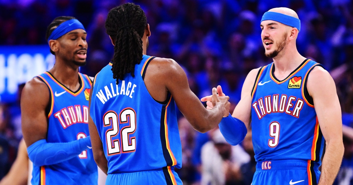 Shai Gilgeous Alexander, Cason Wallace e Alex Caruso