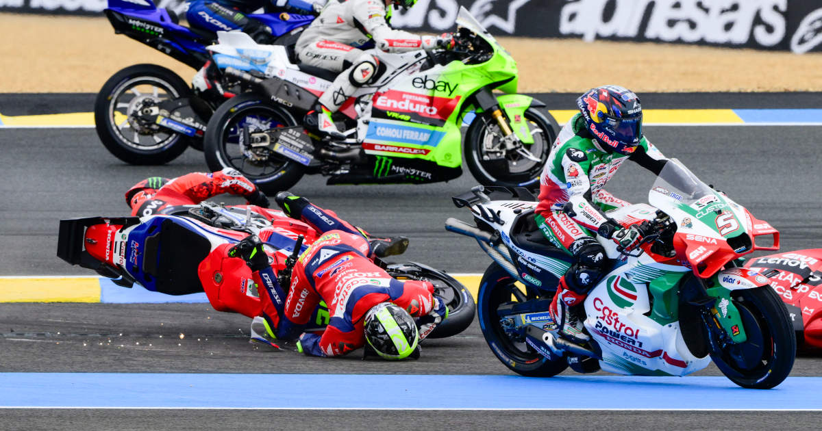 Caduta di Mir e Zarco, MotoGP